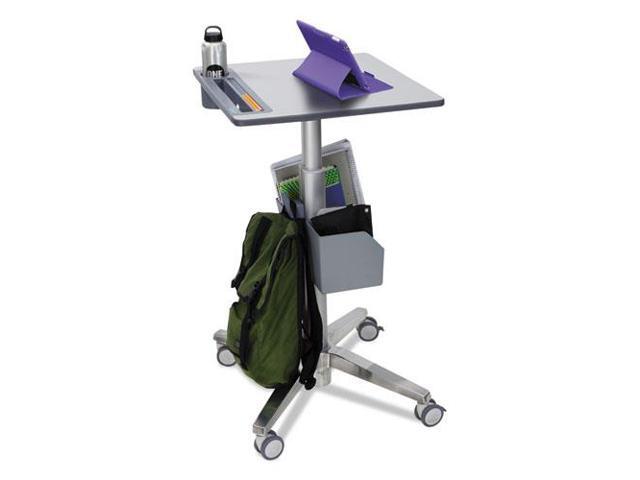 Ergotron 24-481-003 LearnFit Adjustable Standing Desk, Tall, 24' x 22', 16' Lift, 15 lbs Capacity - Gray/Silver