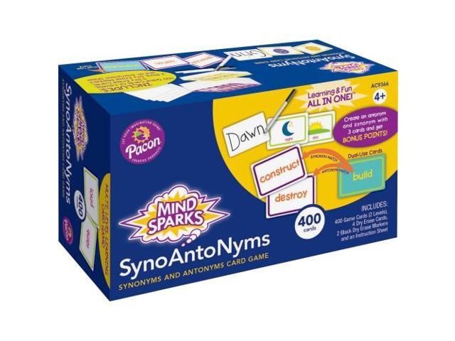 Mind Sparks SynoAntoNym Card Game - 400 Cards - 2 Levels - Educational PACAC9366