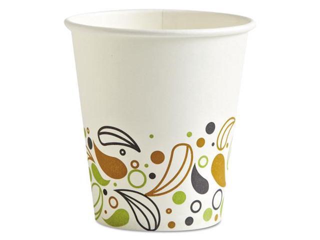Deerfield Printed Paper Hot Cups 10 oz White/Yellow/Green/Purple BWKDEER10HCUP