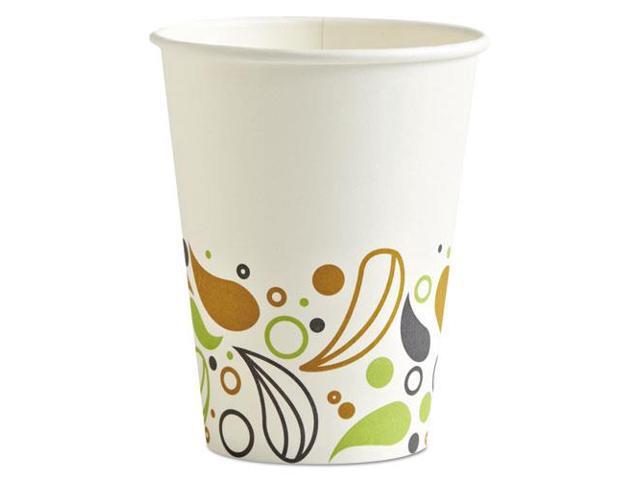 Deerfield Printed Paper Hot Cups 12 oz White/Yellow/Green/Purple BWKDEER12HCUP