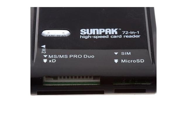 sunpak 72 in 1 high speed card reader