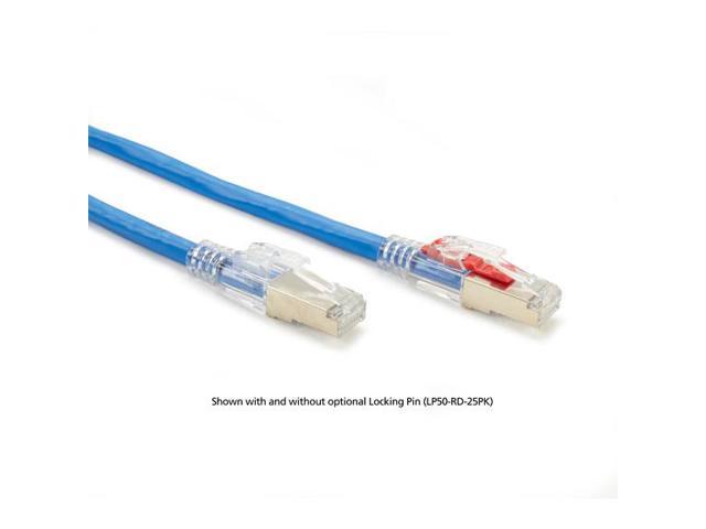 Black Lockable PVC Cable GigaBase 3 CAT5e 100-MHz Shielded F/UTP Stranded 0.6-m 2-ft.