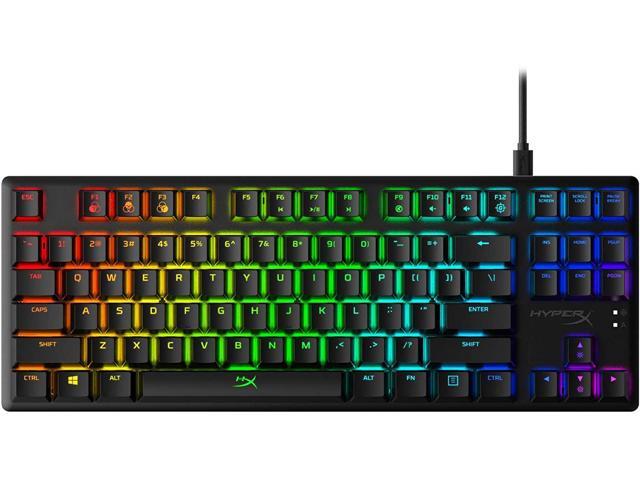 HyperX Alloy Origins Core - Tenkeyless Mechanical Gaming Keyboard Software Controlled Light & Macro Customization Compact Form Factor RGB LED