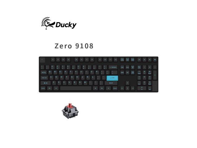Ducky Zero 9108 Black 108 keys wired mechanical gaming keyboard non-backlit model -Cherry MX Red