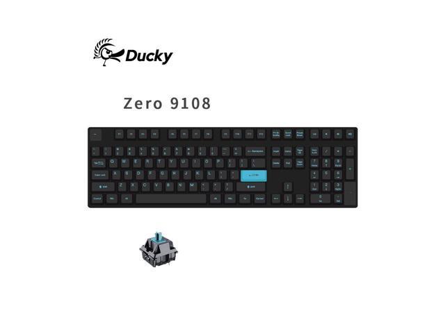 Ducky Zero 9108 Black 108 keys wired mechanical gaming keyboard non-backlit model -Cherry MX Blue