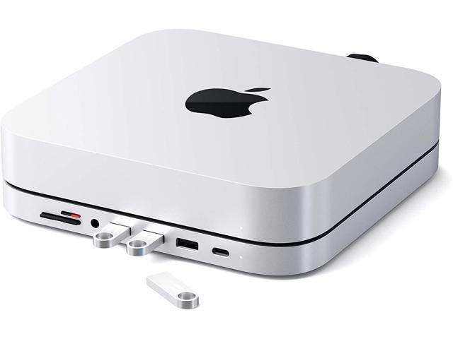 Satechi Type-C Aluminum Stand & Hub - USB-C Data Port Micro/SD Card Readers USB 30 & Headphone Jack Port - Compatible with 2020 & 2018 Mac Mini