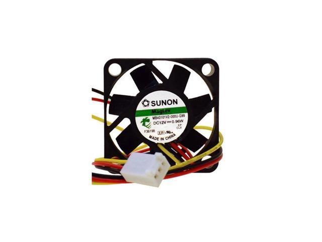 Sunon MB40101V2-000U-G99 40mm x 40mm x 10mm Vapo Bearing Fan 3 Wire Pin Magley