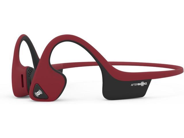 AfterShokz Air AS650CR Open-Ear Wireless Bone Conduction Headphones with Reflective Strips Canyon Red