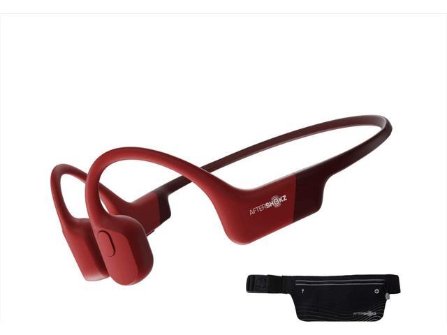 AfterShokz Aeropex - Open-Ear Bluetooth Bone Conduction Sport Headphones - Sweat Resistant Wireless Earphones for Workouts and Running - Built-in