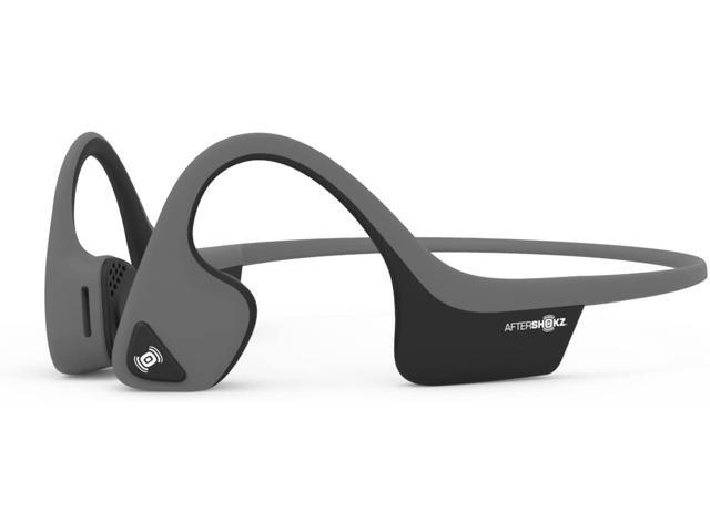 AFTERSHOKZ Air Open-Ear Wireless Bone Conduction Headphones with Reflective Strips Slate Grey AS650SG-BR