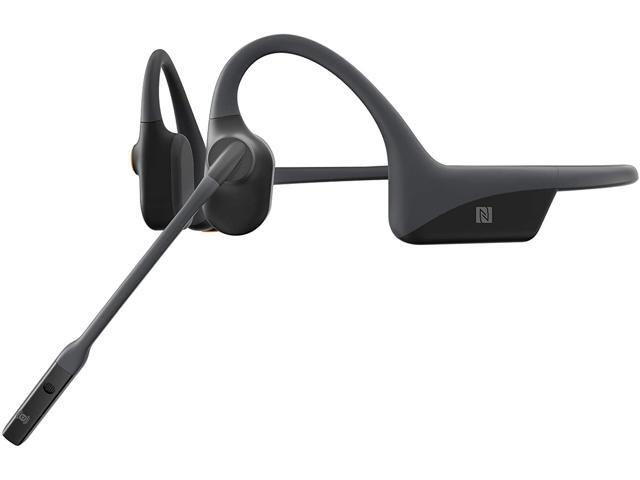 AfterShokz OpenComm Wireless Stereo Bone Conduction Bluetooth Headset with Noise-Canceling Boom Microphone for Office Home Business Trucker Drivers