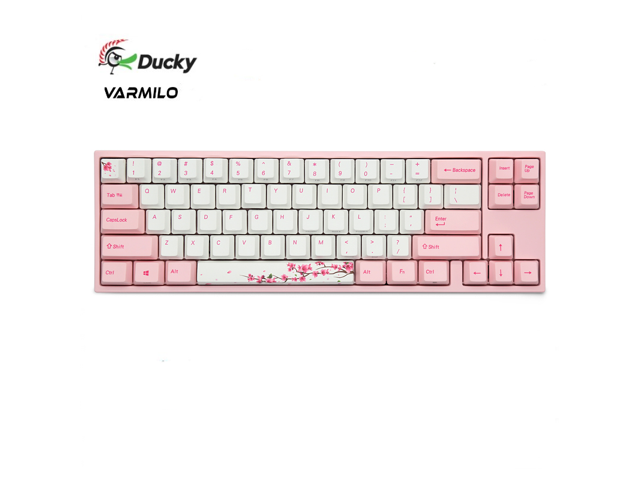 Ducky X Varmilo MIYA Pro Ergonomic Design Cool Exterior 68 Keys Type-C Cable Detachable Mechanical Gaming Keyboard For Office And Game- Cherry