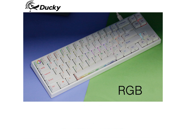 Ducky X Varmilo MIYA Pro Ergonomic Design Cool Exterior 68 Keys Type-C Cable Detachable Mechanical Gaming Keyboard For Office And Game- Rainbow