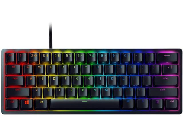Razer Huntsman Mini 60% Gaming Keyboard: Fastest Keyboard Switches Ever - Clicky Optical Switches - Chroma RGB Lighting - PBT Keycaps - Onboard