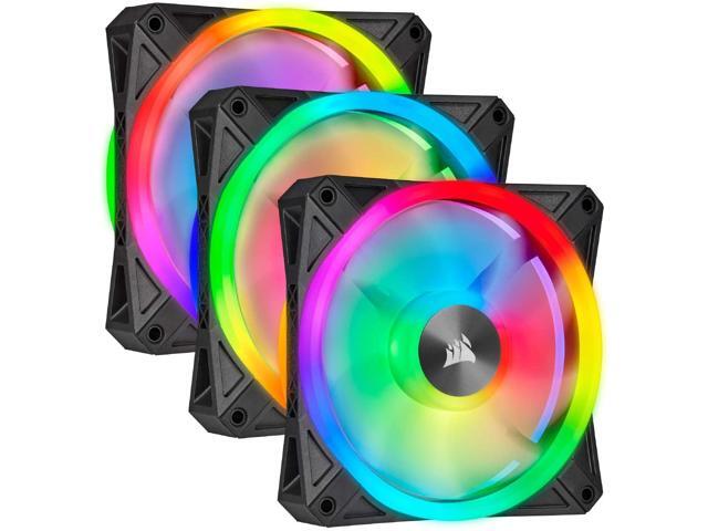 Corsair QL Series Ql120 RGB 120mm RGB LED Fan Triple Pack with Lighting Node Core