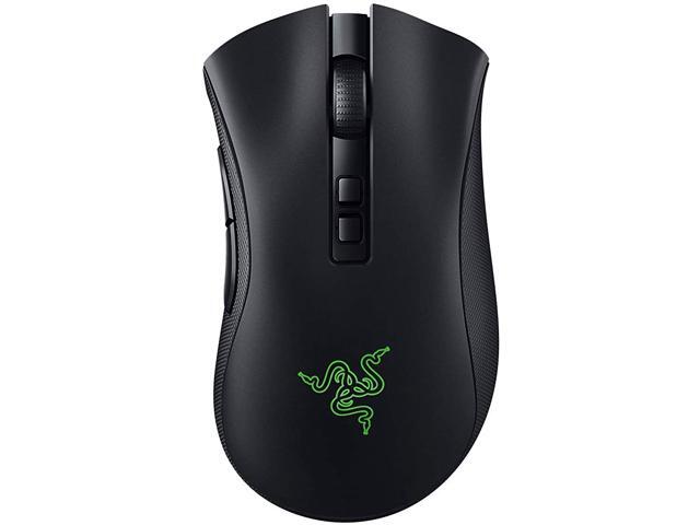 Razer DeathAdder v2 Pro Gaming Mouse: 20K DPI Optical Sensor - Hyperspeed Wireless - Chroma RGB Lighting - 70 Hour Battery Life - Rubberized Side