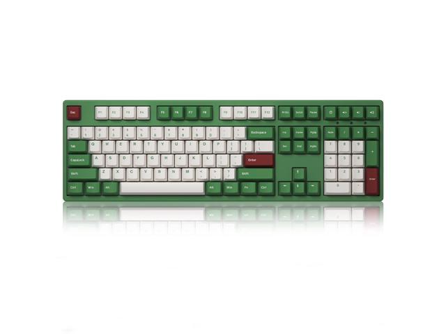 Ducky 3108DS Matcha Red Bean Full-standard Gaming Mechanical Keyboard 108 Keys Double Shot Dye Sub PBT Keycaps NKRO Detachable USB Type-C-Brand