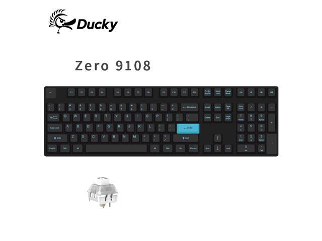 Ducky Zero 9108 Black 108 keys wired mechanical gaming keyboard non-backlit model -Kailh Box White