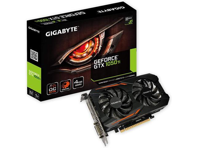 Gigabyte Geforce GTX 1050 Ti OC 4GB GDDR5 128 Bit PCI-E Graphic Card (GV-N105TOC-4GD)