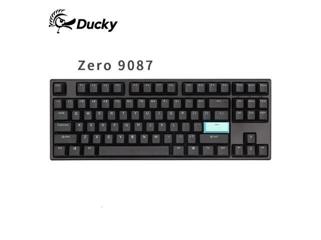 Ducky Zero 9087 Black 87 keys wired mechanical gaming keyboard non-backlit model -Kailh Box White