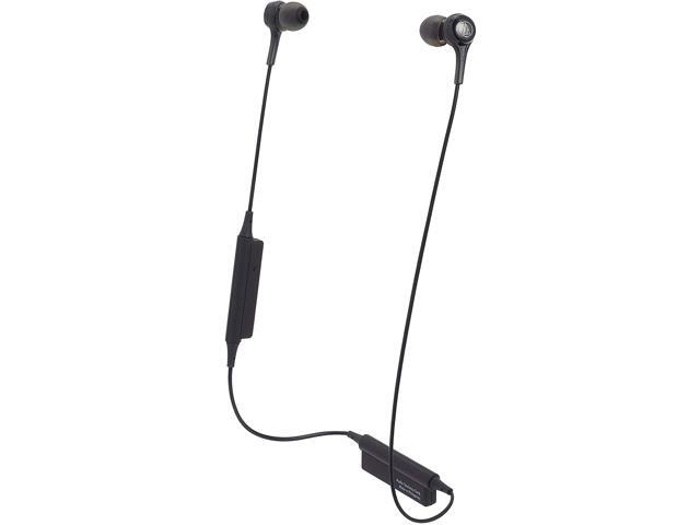 Audio-Technica ATH-CK200BT Bluetooth Wireless In-Ear Headphones with In-Line Mic & Control Powerful 9 mm drivers Neckband design Good sound