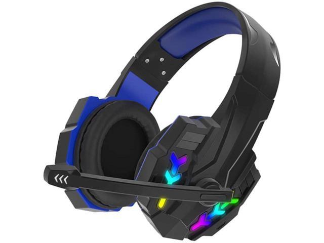 PC Gaming Headset with Microphone for Xbox One Computer Mac Laptop PS5 Headset with Noise Cancelling Mic Deep Bass Stereo Gaming Headphones