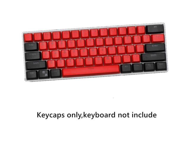 Corn PBT 61 Keycaps 60 Percent OEM Profile Gaming Keycaps Cherry MX RGB Backlit Keycap Set for 60 Percent Mechanical Keyboard Anne Pro
