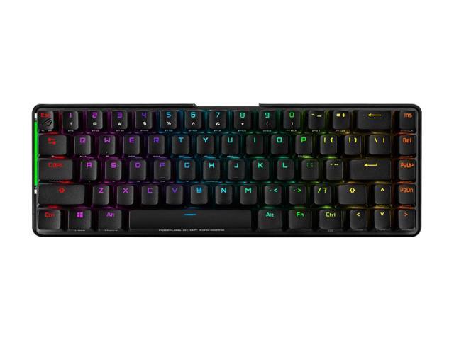 ASUS ROG Falchion Wireless 65% Mechanical Gaming Keyboard (68 Keys Aura Sync RGB Extended Battery Life Interactive Touch Panel PBT Keycaps