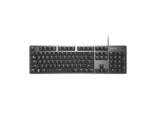 Logitech K845 Wired TTC Mechanical Gaming Keyboard 104 Keys White Backlit And TTC Mechanical Switch For Windows/MAC/Android/IOS - Black