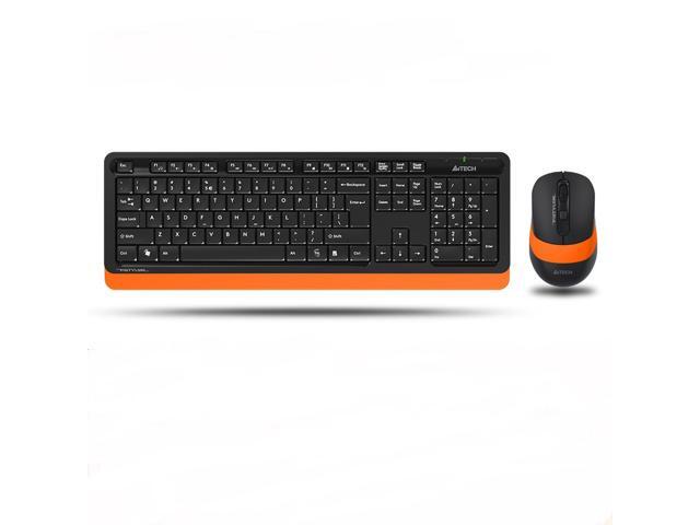 A4Tech FG1010 Ergonomic Design Cool Exterior Waterproof 24Ghz Wireless Keyboard And 2000DPI Adjustable Mouse Combo For Office And Game 18-month