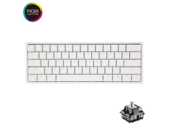 Ducky One 2 mini RGB All Non-conflicting 61Keys Cherry MX Silver Mechanical RGB Backlit Gaming Keyboard - White