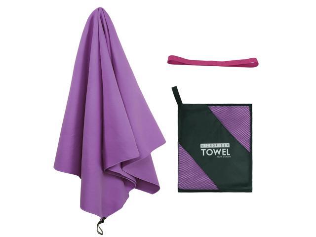 Quick Dry Microfiber Beach Towel Sand-free Lightweight Absorbent Travel Towels 30 x 60 Inch with Clip- for Beach Swim Camping Yoga Sports Fitness