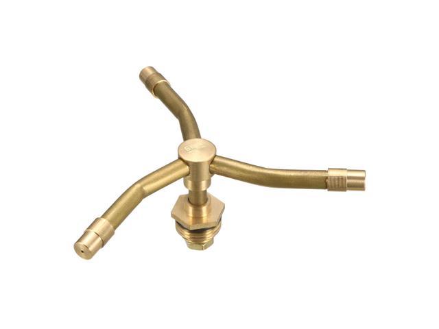 1/2BSP Male Thread Brass 3-Arm Lawn Garden Watering Rotating Sprinkler