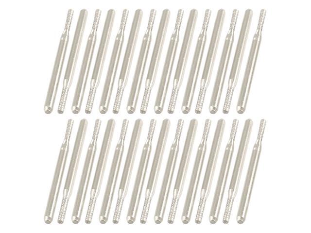 Global Bargains 30 x 2mm Dia Cylindrical Head 3mm Shank Alloy Diamond Bits Grinding Tool