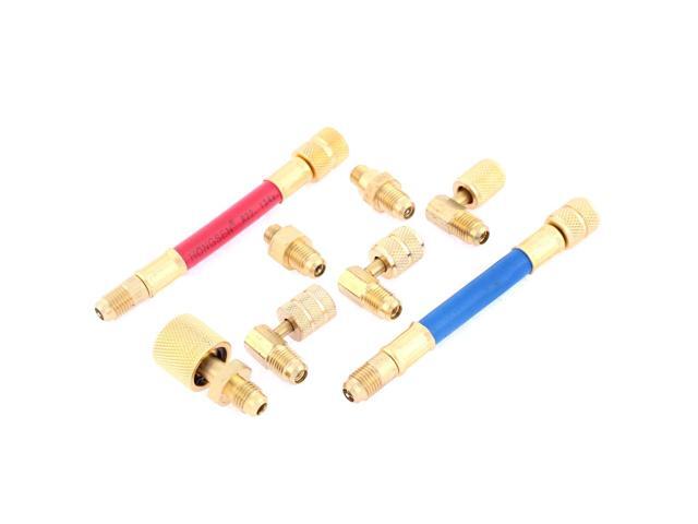 Car Air Conditioner Refrigerant R134A R12 Conversion Adapter Hose Set Kit
