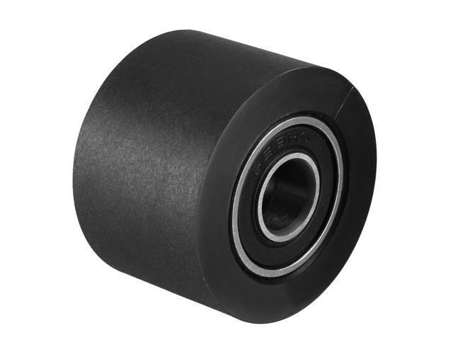 2pcs 8x30x20mm Roller Idler Bearing Pulley Sliding Conveyor Wheel Black