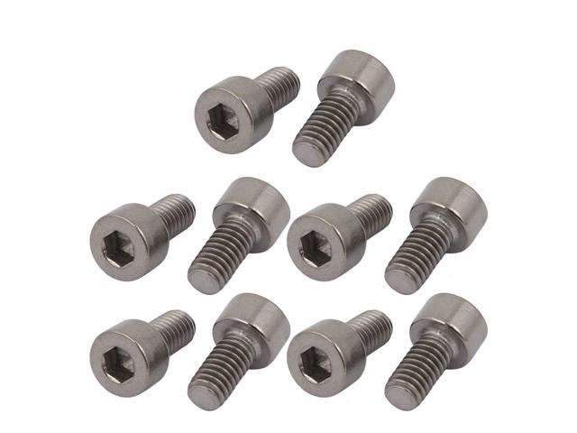 10 Pcs M4x8mm Thread Hex Socket Drive Cap Head Titanium Screw