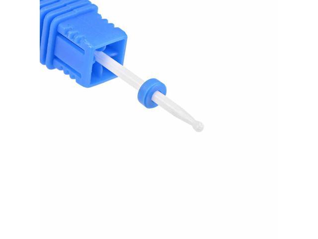 Ceramic Nail Drill Bits 3/32 Inch (Medium Grit) Manicure Pedicure Nail Art Tools Blue