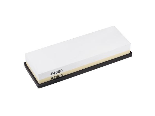 Double-Sided Whetstone Knives Sharpener Sharpening Stone 2000/4000 Grit for Scissors Razors Carving Tool