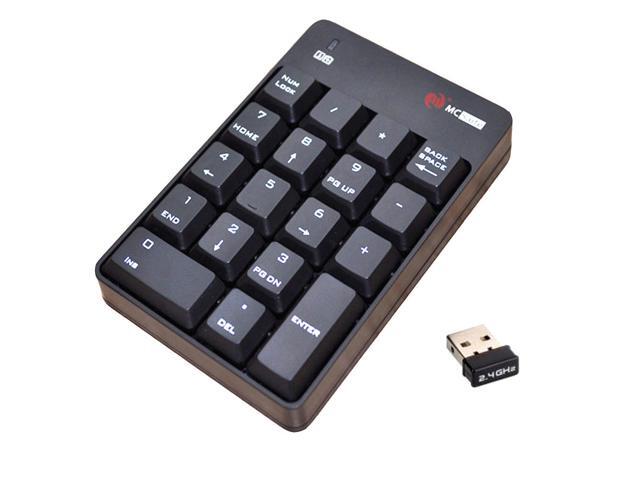 24GHz Wireless USB Numeric Keypad Numpad Number 18 keys Pad Laptop PC