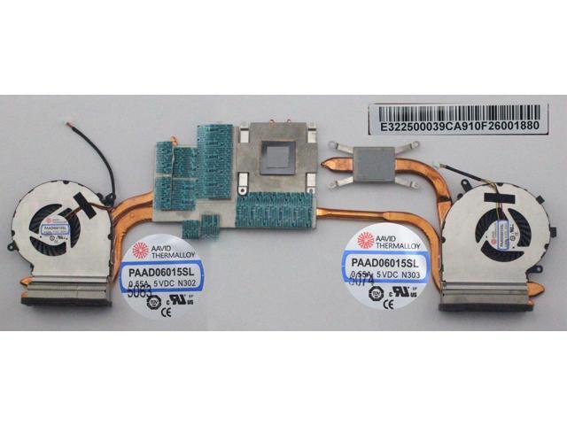 New CPU and GPU Fan with Heatsink for MSI Gaming GE62 2QL 2QC 2QD 2QE 2QF 6QC 6QD 6QE 6QF 6QL GE62 Apache Pro PAAD06015SL-N303