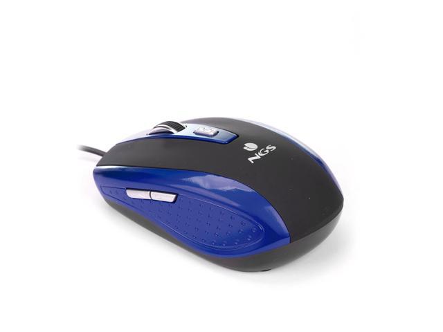 NGS Tick Wired Optical Gaming Mouse 5 Buttons + Scroll Wheel - Blue