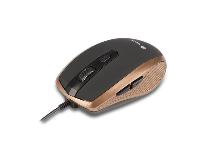 NGS Tick Wired Optical Gaming Mouse 5 Buttons + Scroll Wheel - Gold