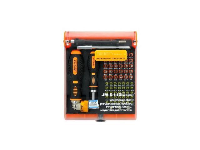 73-in-1 Combination Micro Pocket Precision Screwdriver Kit 1 set Magnetic Screwdriver cell phone tool computer repair tool box JM6113