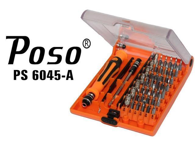 Hand tools High Quality multi tool 45 in 1 Torx Precision Screw Driver Cell Phone Repair Tool Set Tweezers Mobile Kit tool sets ps 6045-A