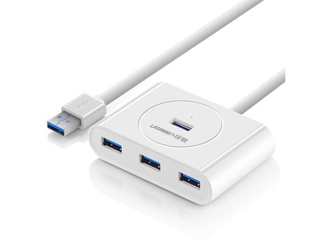 USB 30 4 Port Bus-powered Hub with 1m Shielded Cable for iMac MacBook Pro Air Raspberry Pi PCs and Laptops no driver Black