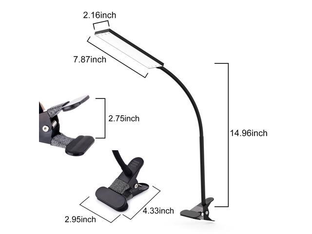 5W LED 14 Brightness Portable Flexible Clip-on Reading Table Lamp Lighting Clamp