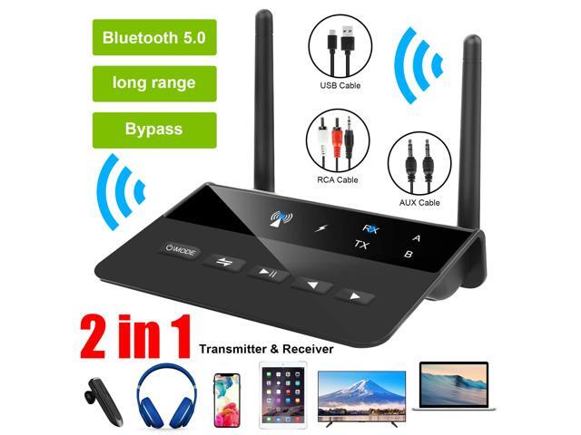 Long Range Bluetooth 50 Transmitter Receiver Apt-X HD Low Latency Audio Adapter