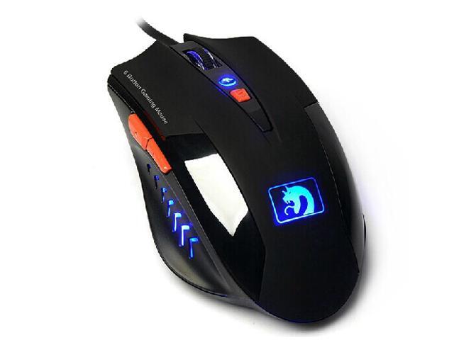 Blue-ray Ultimate USB 6D Button 2000DPI Professional Gaming Mice Mouse For CS/CF