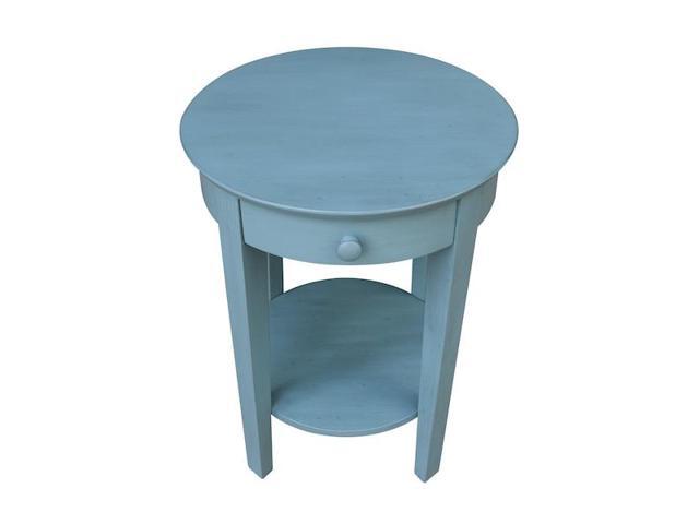 INTERNATIONAL CONCEPTS OT32-2128 Phillips Accent Table with Drawer Ocean Blue